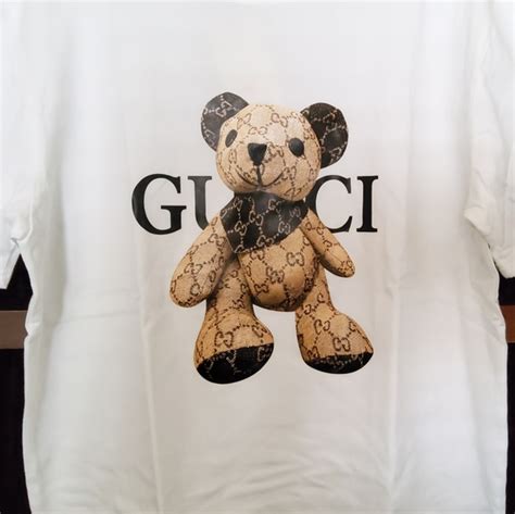 gucci x teddy bear|Gucci teddy bear t shirt.